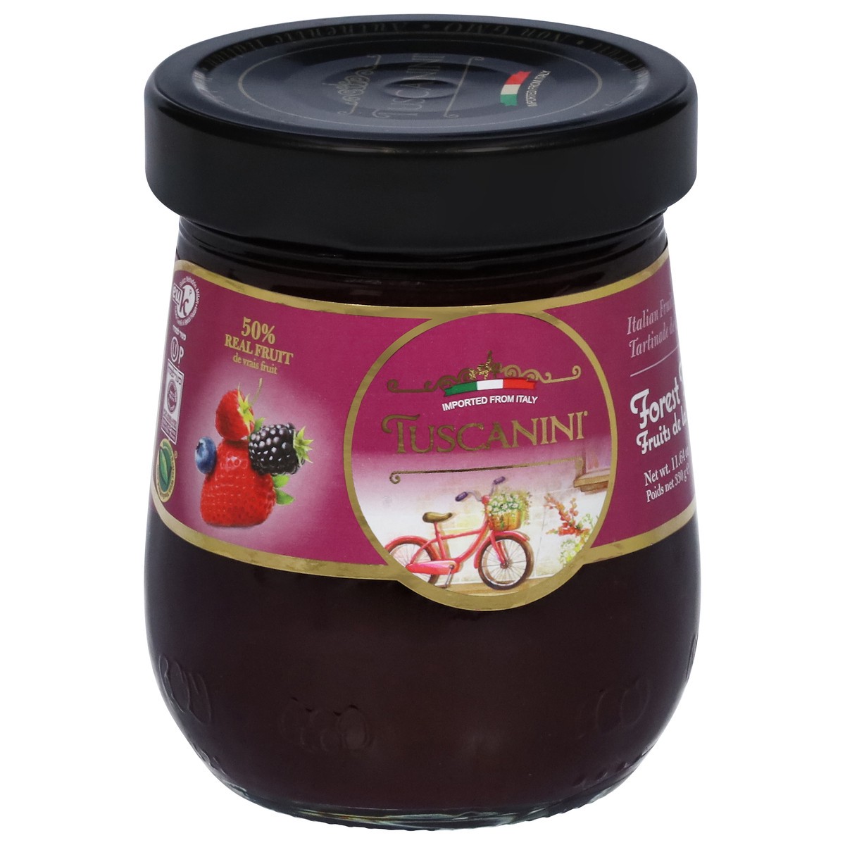 slide 2 of 9, Tuscanini Forest Fruit Spread Preserves, 11.64 oz