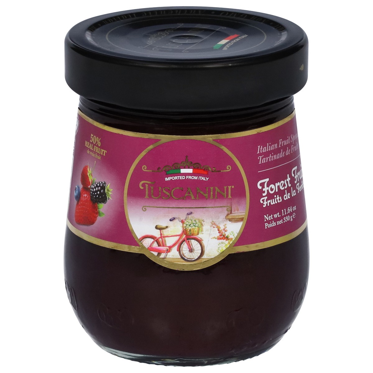 slide 1 of 9, Tuscanini Forest Fruit Spread Preserves, 11.64 oz