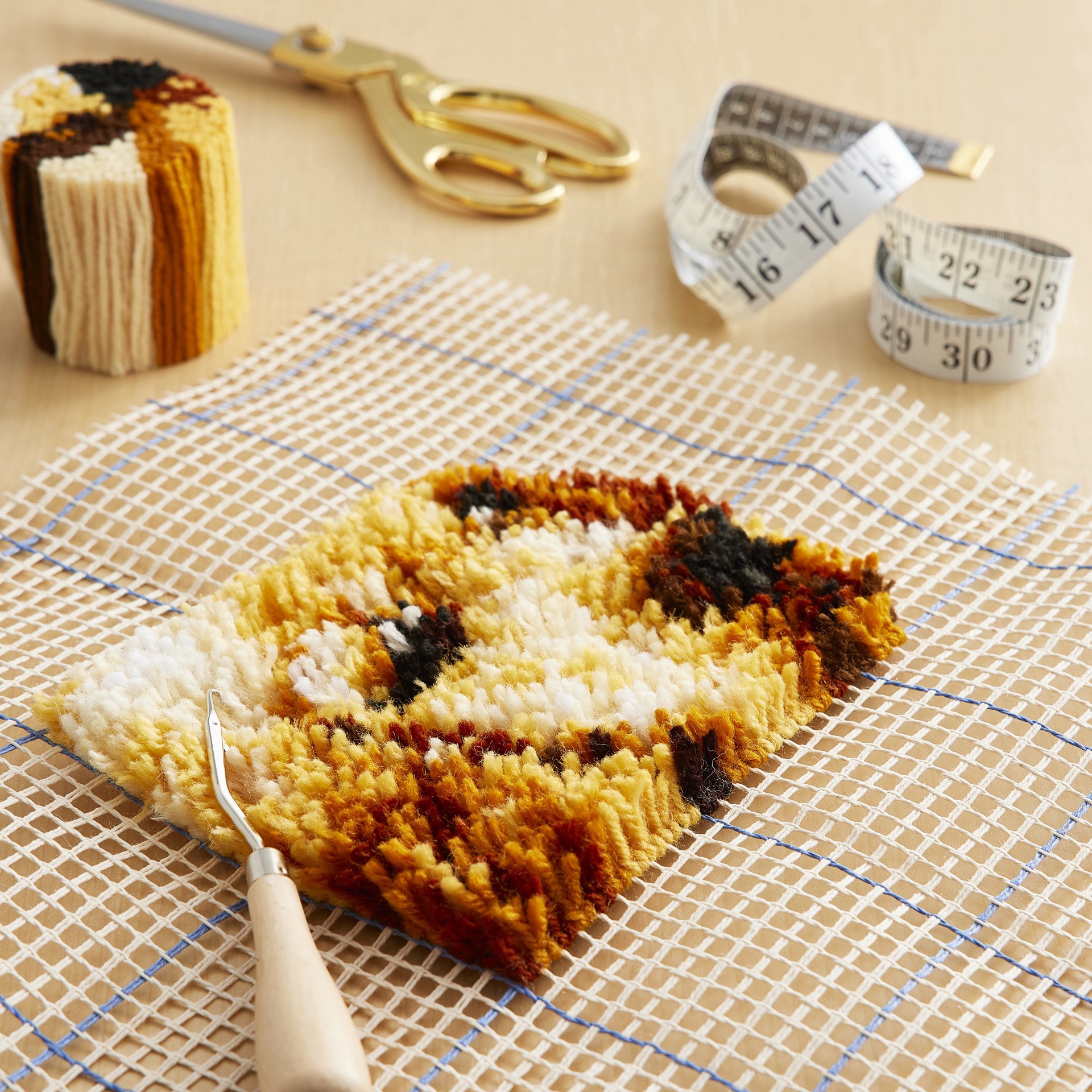 slide 5 of 5, Wonderart Puppy Love Latch Hook Kit, 12 in x 12 in