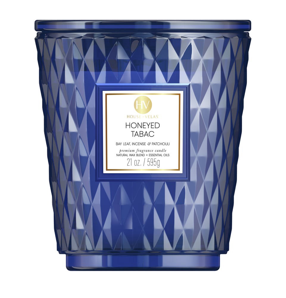 slide 1 of 1, House of Velas Scented Jar Candle - Honeyed Tabac, 21 oz
