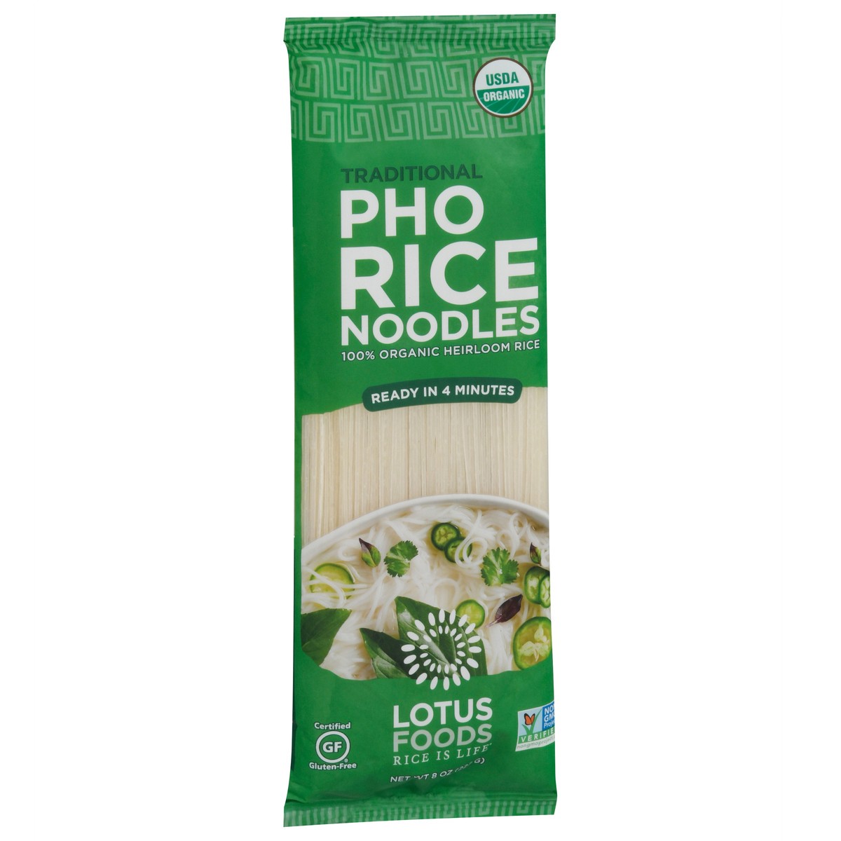 slide 8 of 9, Lotus Foods Traditional Pho Rice Noodles 8 oz, 8 oz