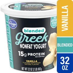 Kroger Vanilla Greek Nonfat Yogurt