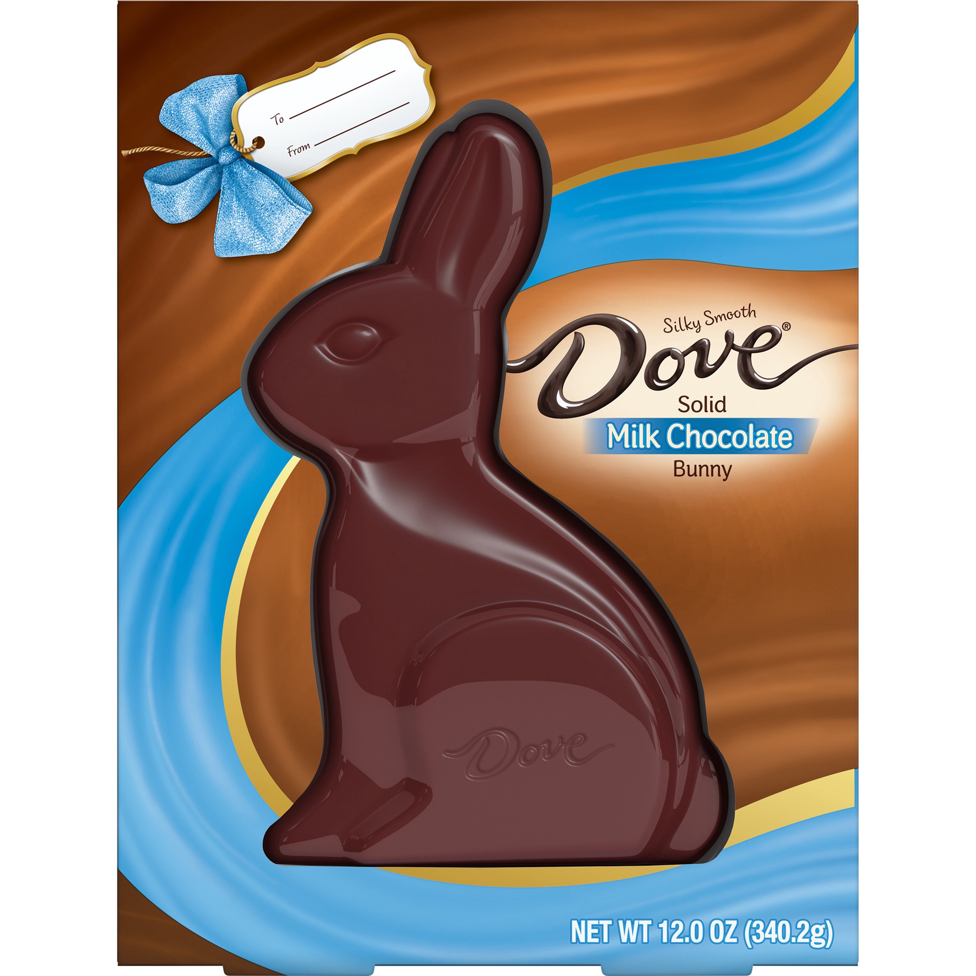 slide 1 of 8, DOVE Milk Chocolate Easter Candy Solid Easter Bunny, 12 oz Box, 12 oz