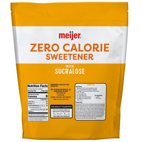 slide 4 of 9, Meijer Zero Calorie Sweetener with Sucralose, 9.7 oz