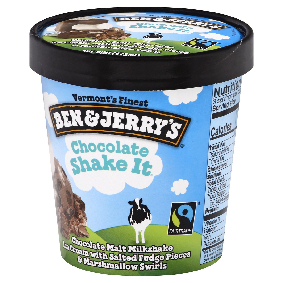 slide 5 of 12, Ben & Jerry's Ice Cream Chocolate Shake It, 16 oz, 16 fl oz