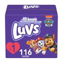 Luvs Platinum Protection Baby Diapers, Size 1