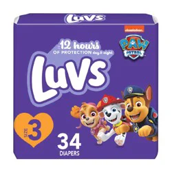 Luvs Platinum Protection Baby Diapers, Size 3