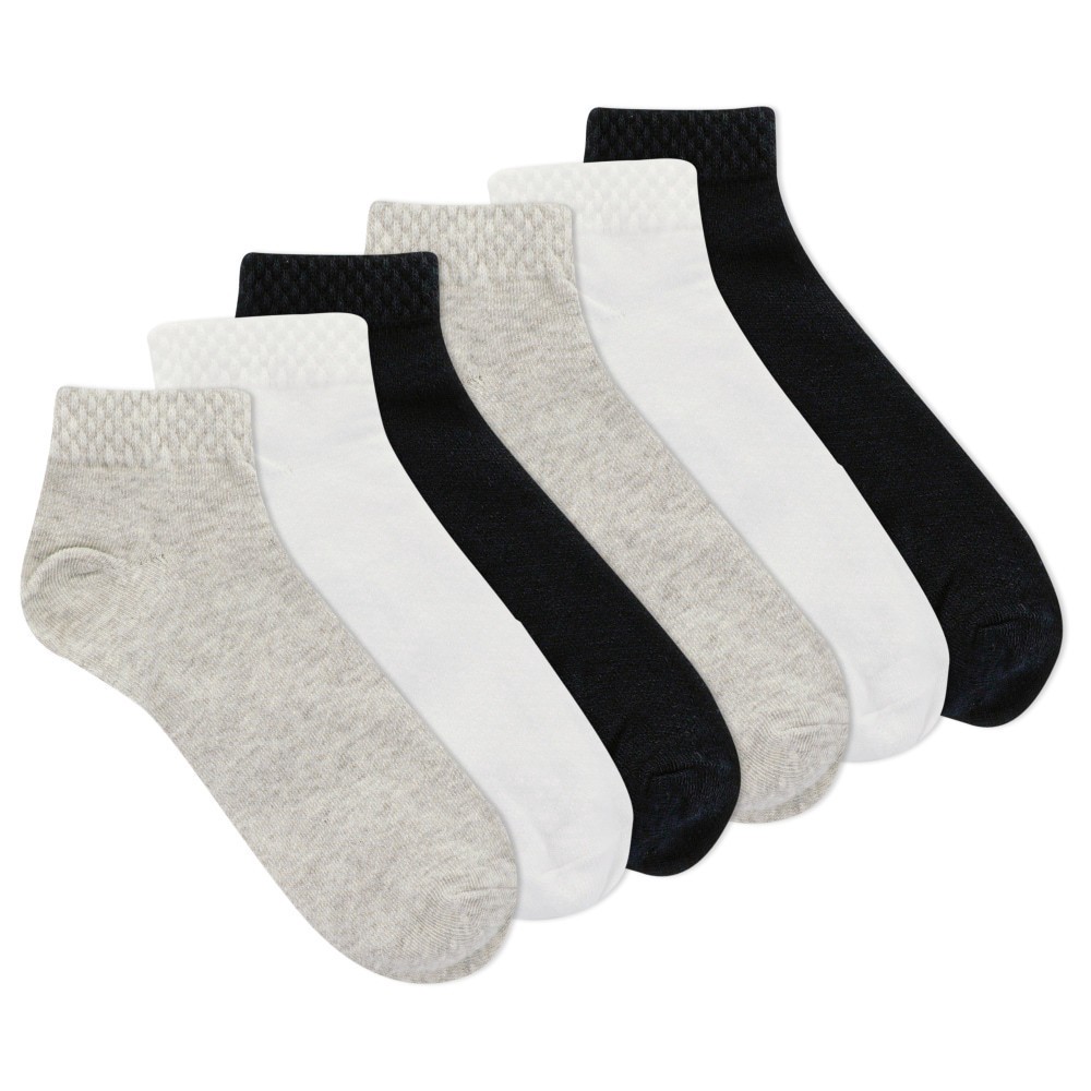 slide 1 of 1, K. Bell Low Cut Socks, 6 ct