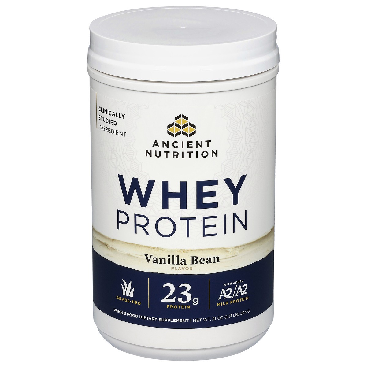 slide 1 of 14, Ancient Nutrition Vanilla Bean Flavor Whey Protein 21 oz, 21 oz