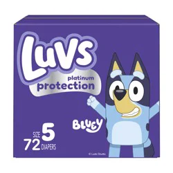 Luvs Platinum Protection Baby Diapers, Size 5 (27+ lbs), 72 Count