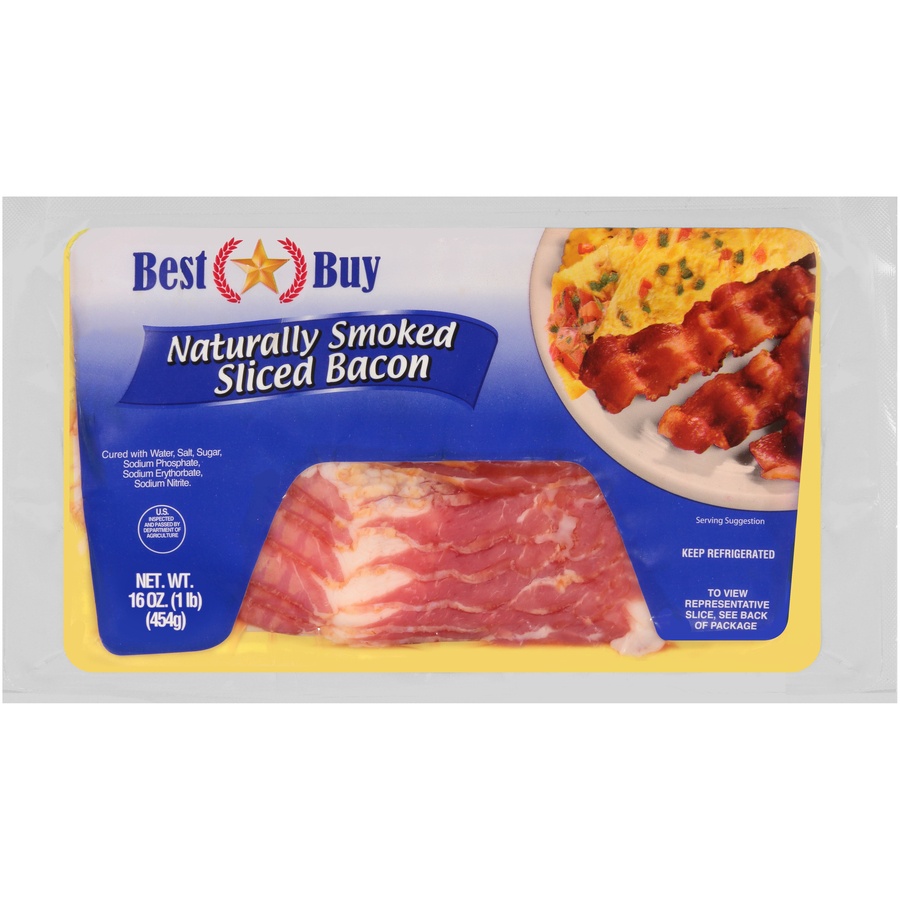 slide 1 of 6, Best Buy Best Buy Hickory Smoked Sliced Bacon 16 Oz, 16 oz