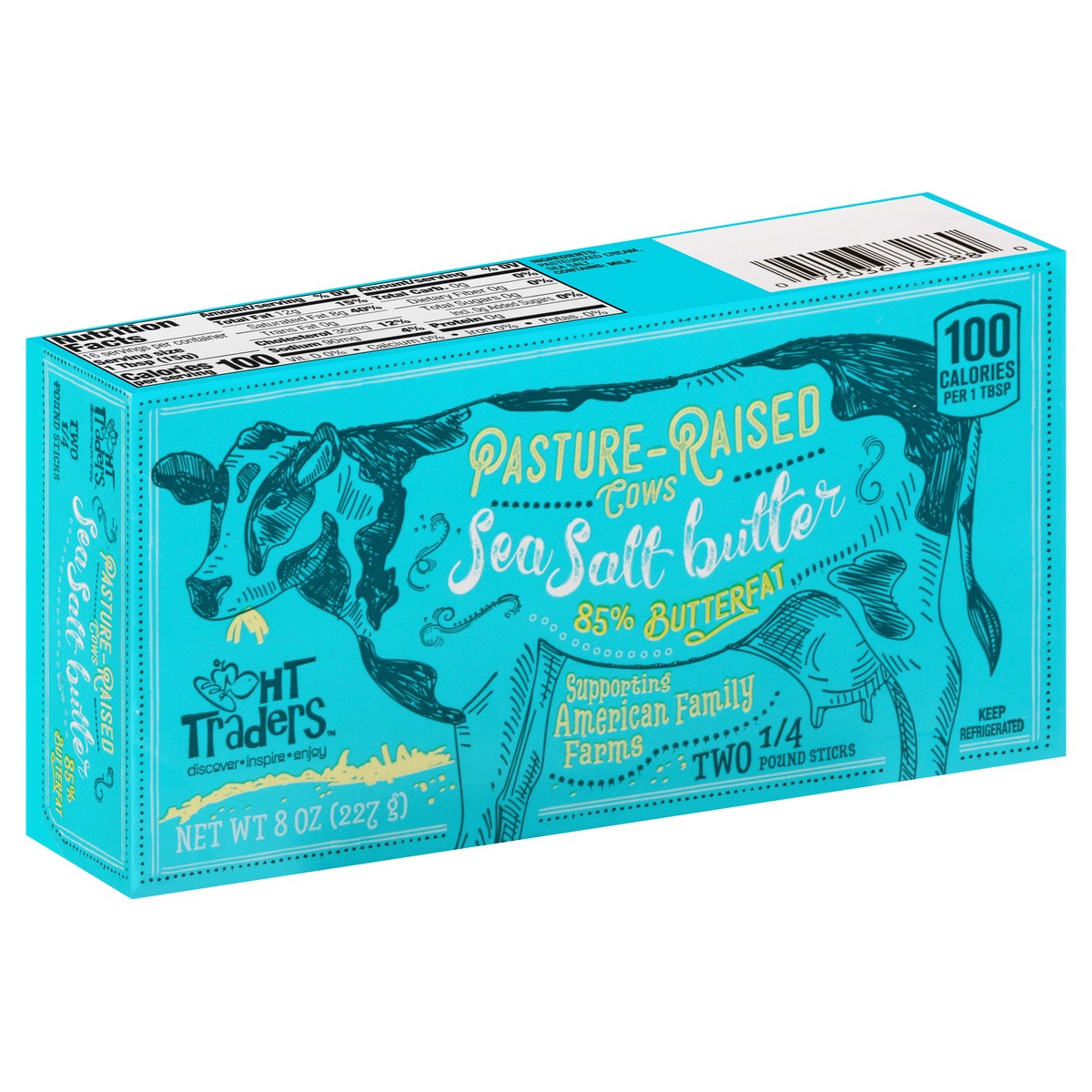 slide 5 of 9, Harris Teeter Trader Sea Salt Butter, 1 ct