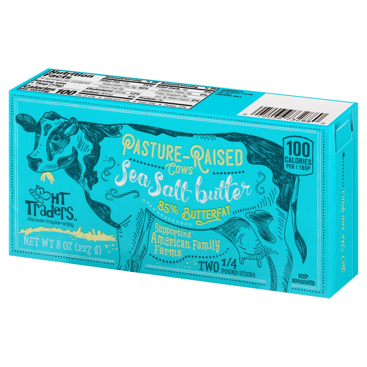 slide 2 of 9, Harris Teeter Trader Sea Salt Butter, 1 ct