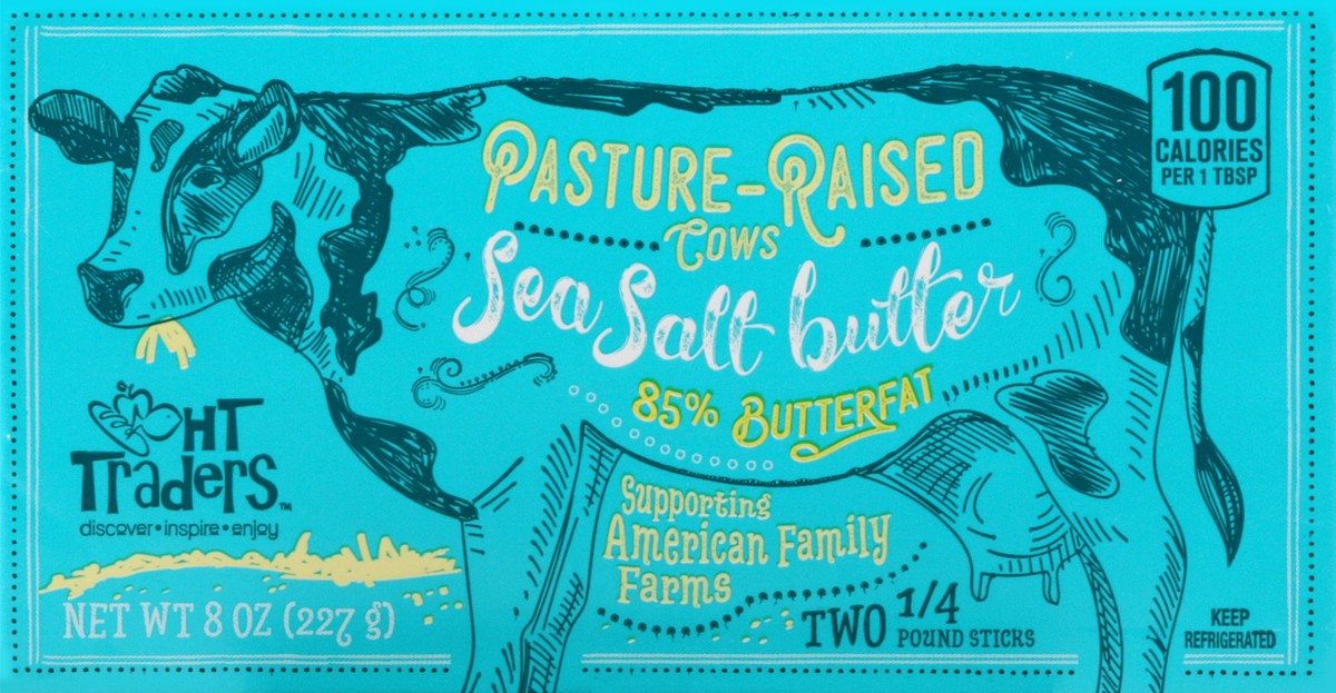 slide 3 of 9, Harris Teeter Trader Sea Salt Butter, 1 ct