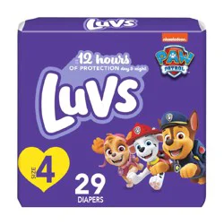 Luvs Platinum Protection Baby Diapers, Size 4 (22-37 lbs), 28 Count