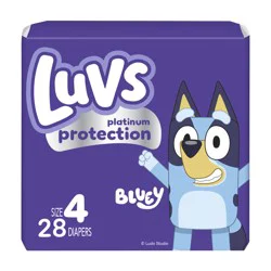Luvs Platinum Protection Baby Diapers, Size 4 (22-37 lbs), 28 Count