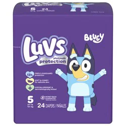 Luvs Platinum Protection Baby Diapers, Size 5, 24 Count