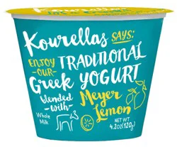 Kourellas Meyer Lemon Traditional Greek Yogurt
