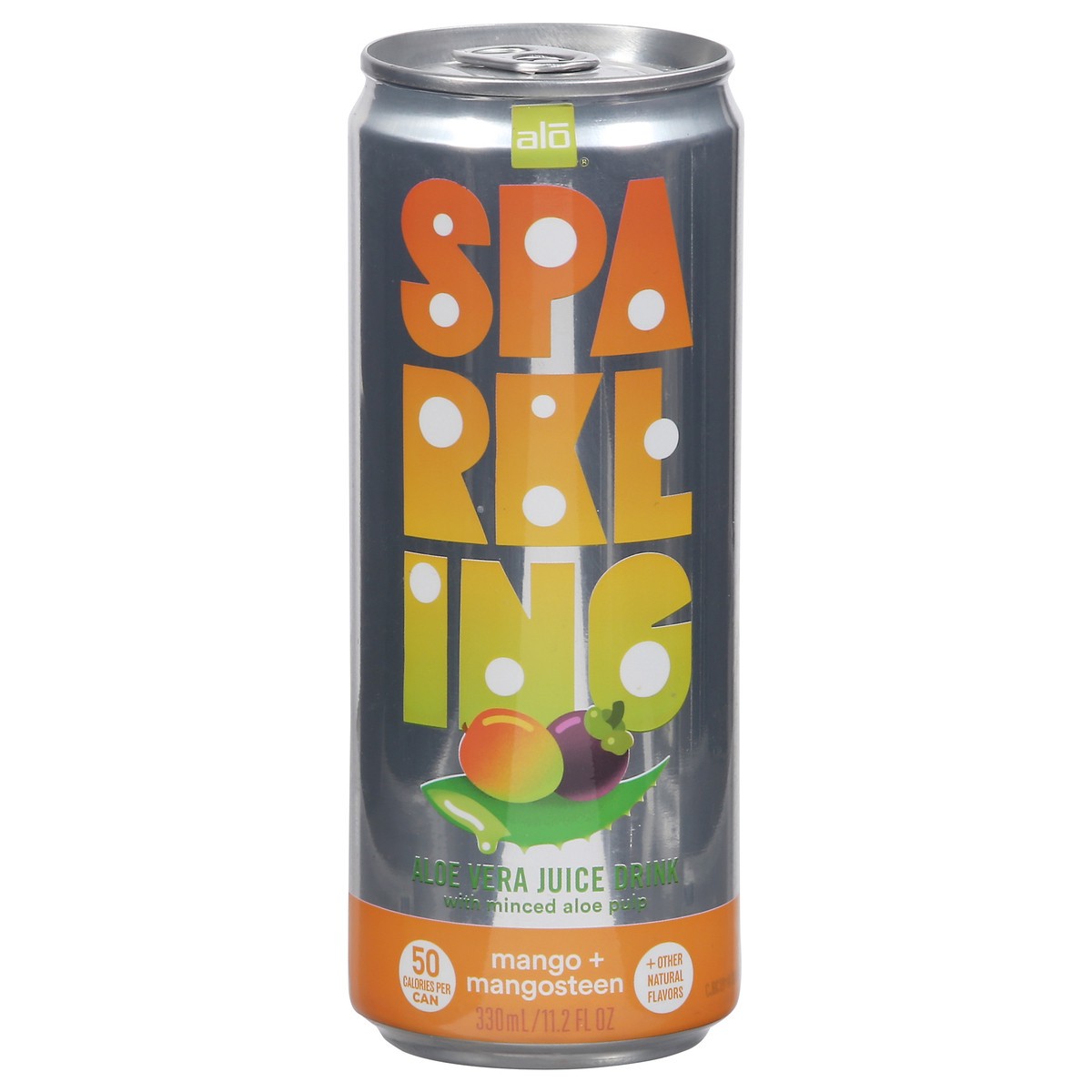 slide 1 of 9, ALO Sparkling ALOe Vera Mango + Mangosteen Juice Drink - 11.2 fl oz, 11.2 fl oz