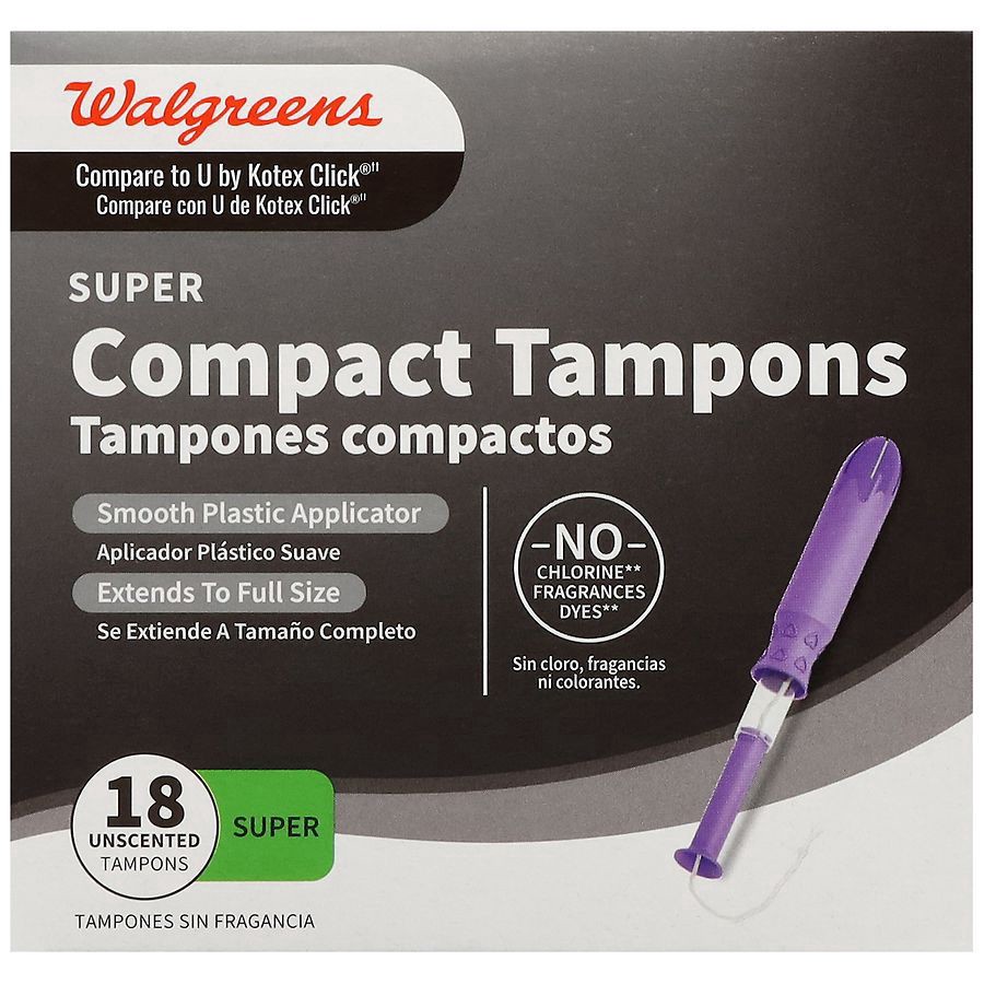 slide 1 of 4, Walgreens Tampon Compact, 18 ct