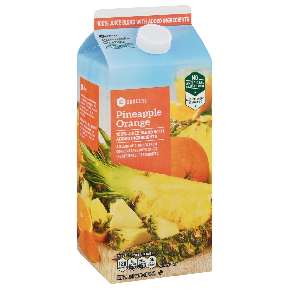 slide 11 of 14, SE Grocers Pineapple Orange - 59 oz, 59 oz