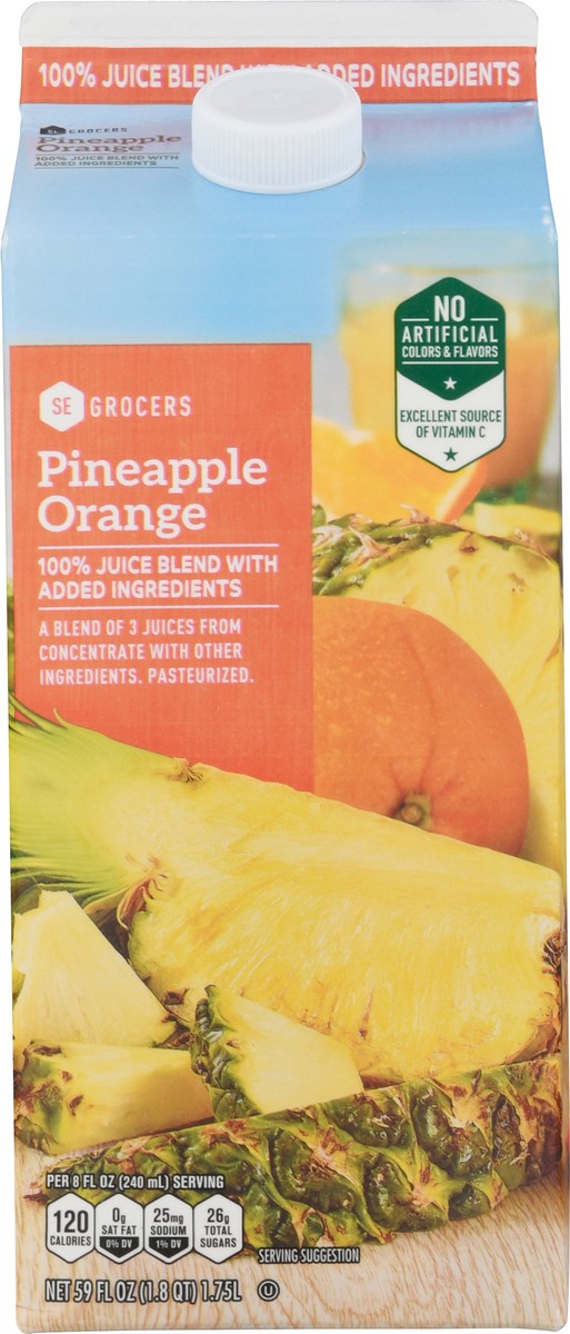slide 6 of 14, SE Grocers Pineapple Orange - 59 oz, 59 oz