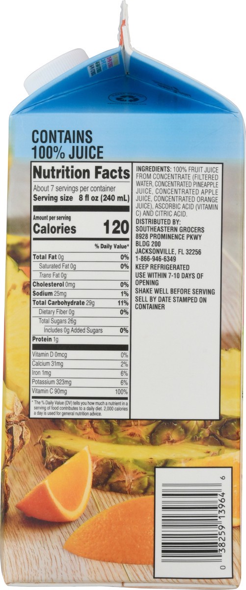 slide 3 of 14, SE Grocers Pineapple Orange - 59 oz, 59 oz