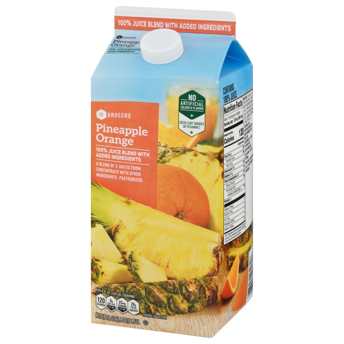 slide 5 of 14, SE Grocers Pineapple Orange - 59 oz, 59 oz