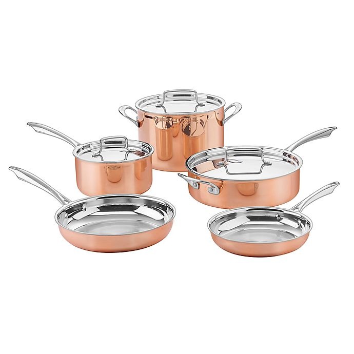 slide 1 of 1, Cuisinart Cookware Set - Copper, 8 ct