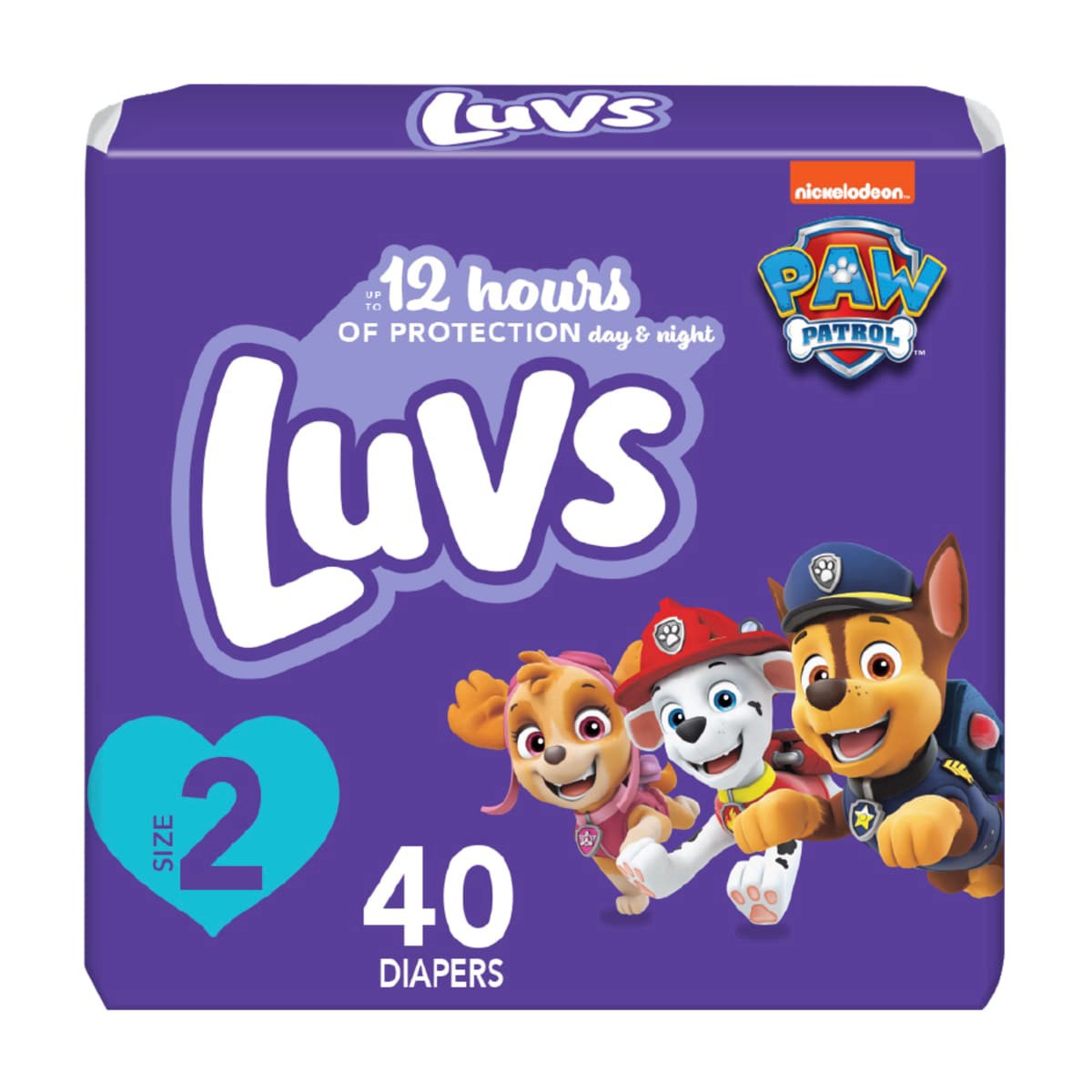 slide 1 of 1, Luvs Bluey Diapers 2 (12-18 lb) 38 ea, 38 ct