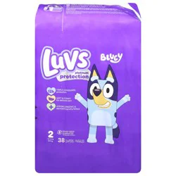 Luvs Bluey Diapers 2 (12-18 lb) 38 ea