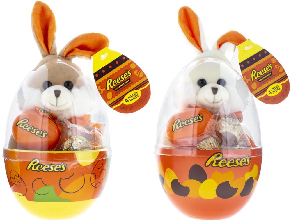 slide 1 of 1, Galerie Plush Easter Bunny With Reese's Miniature Cups Candy And Dish Gift, 1 ct