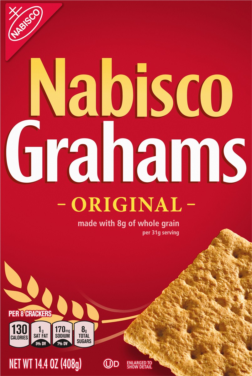 slide 3 of 9, NABISCO GRAHAMS Original Graham Crackers, 14.4 oz, 14.4 oz
