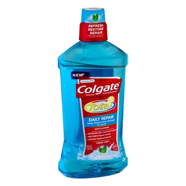 slide 1 of 6, Colgate Total Daily Repair Mouthwash, 1 liter