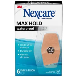 Nexcare Max Hold Waterproof Knee & Elbow Bandages