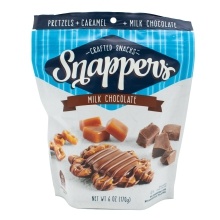 slide 1 of 1, Snappers Milk Chocolate & Caramel With Pretzels, 1 oz