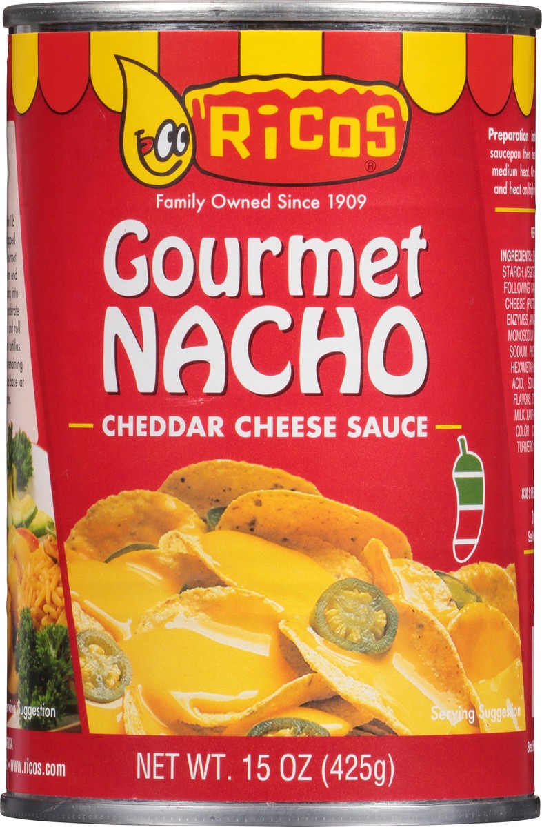 slide 13 of 14, Rico's Gourmet Nacho Cheddar Cheese Sauce 15 oz, 15 oz