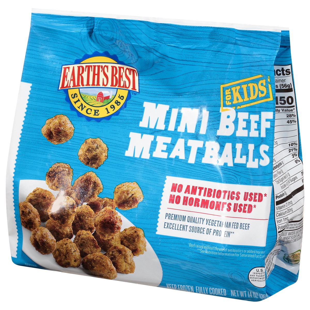 slide 3 of 9, Earth's Best Mini Beef Meatballs for Kids 14 oz Bag, 14 oz