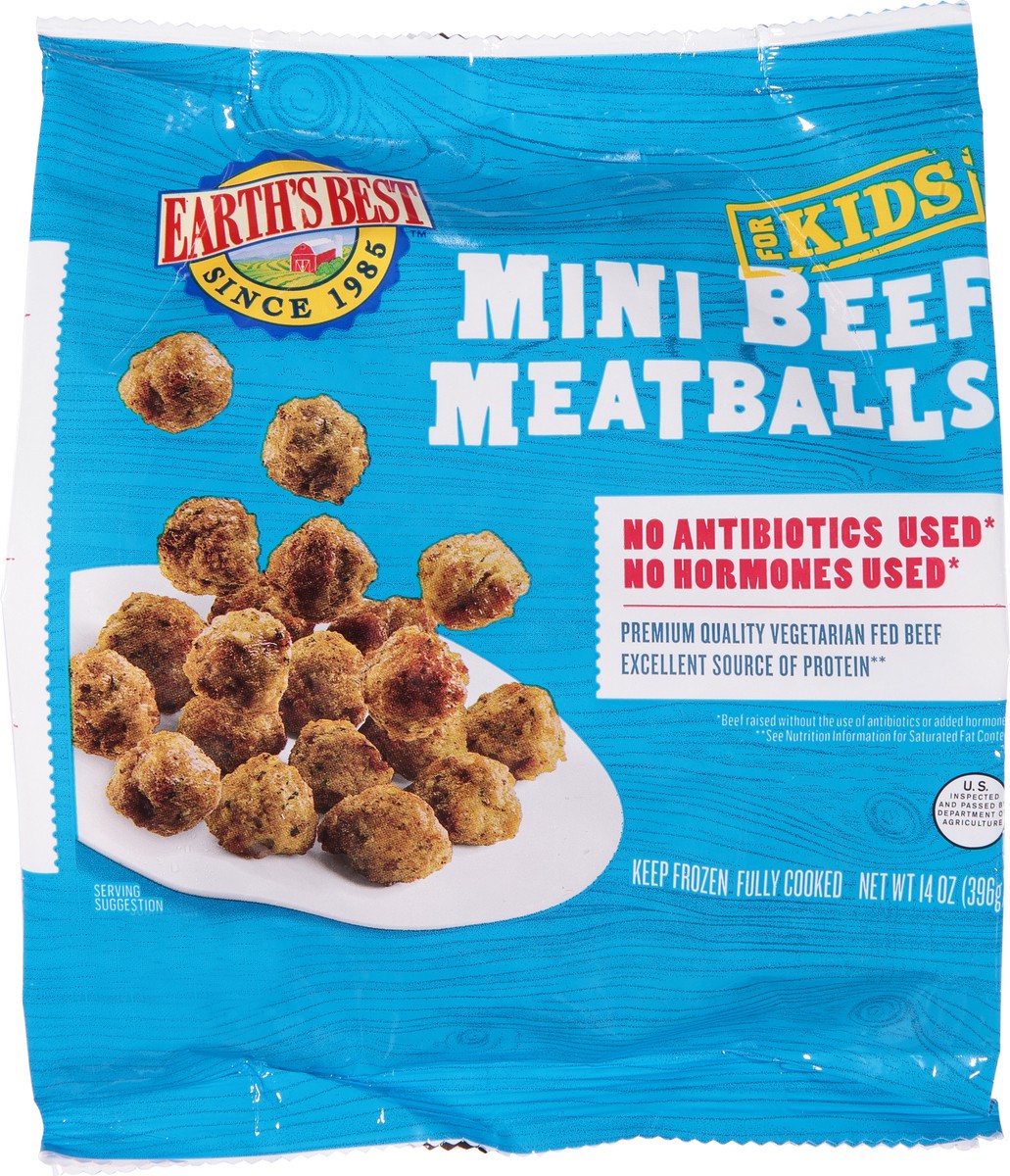 slide 6 of 9, Earth's Best Mini Beef Meatballs for Kids 14 oz Bag, 14 oz