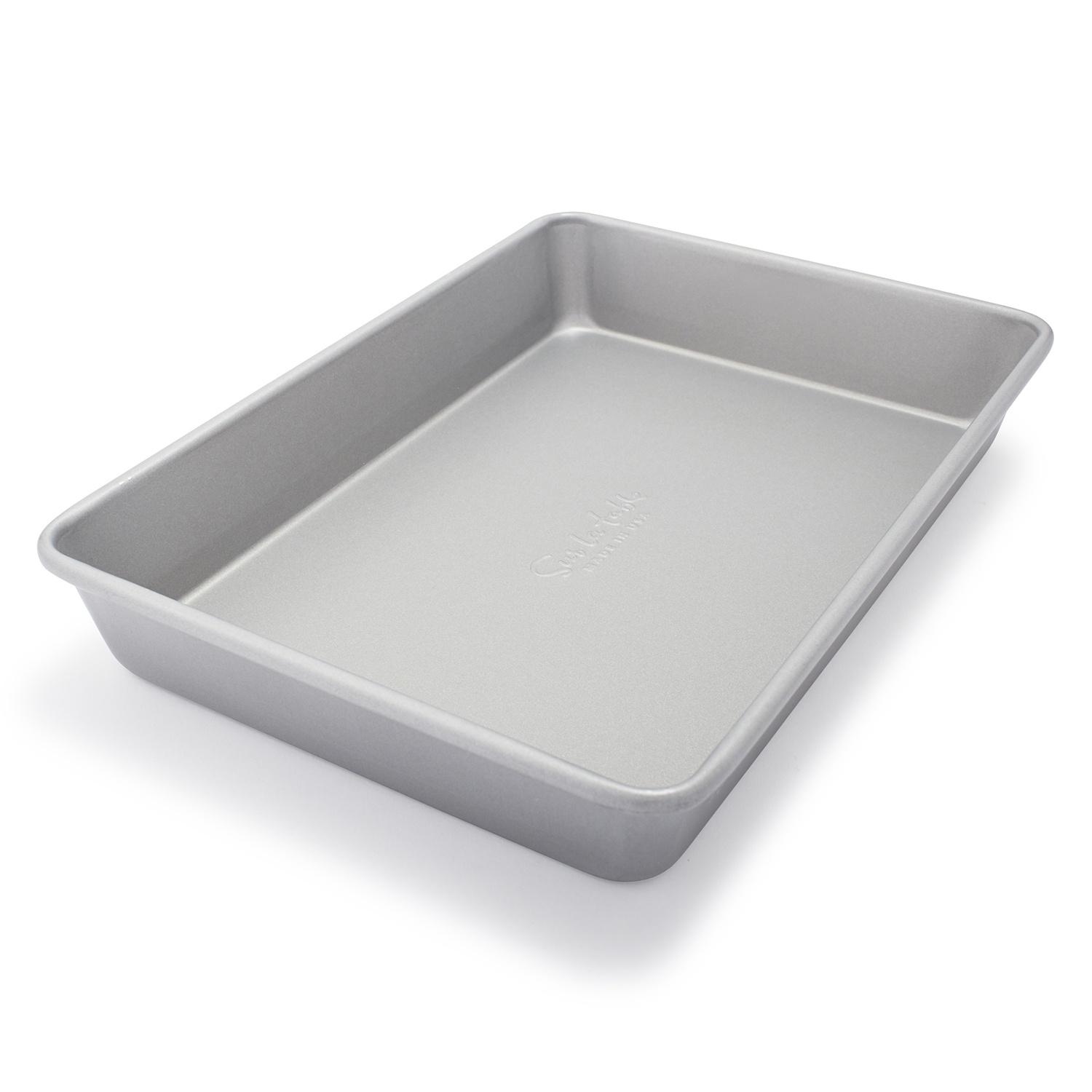 slide 1 of 1, Sur La Table Classic Cake Pan, Silver, 13 in x 9 in