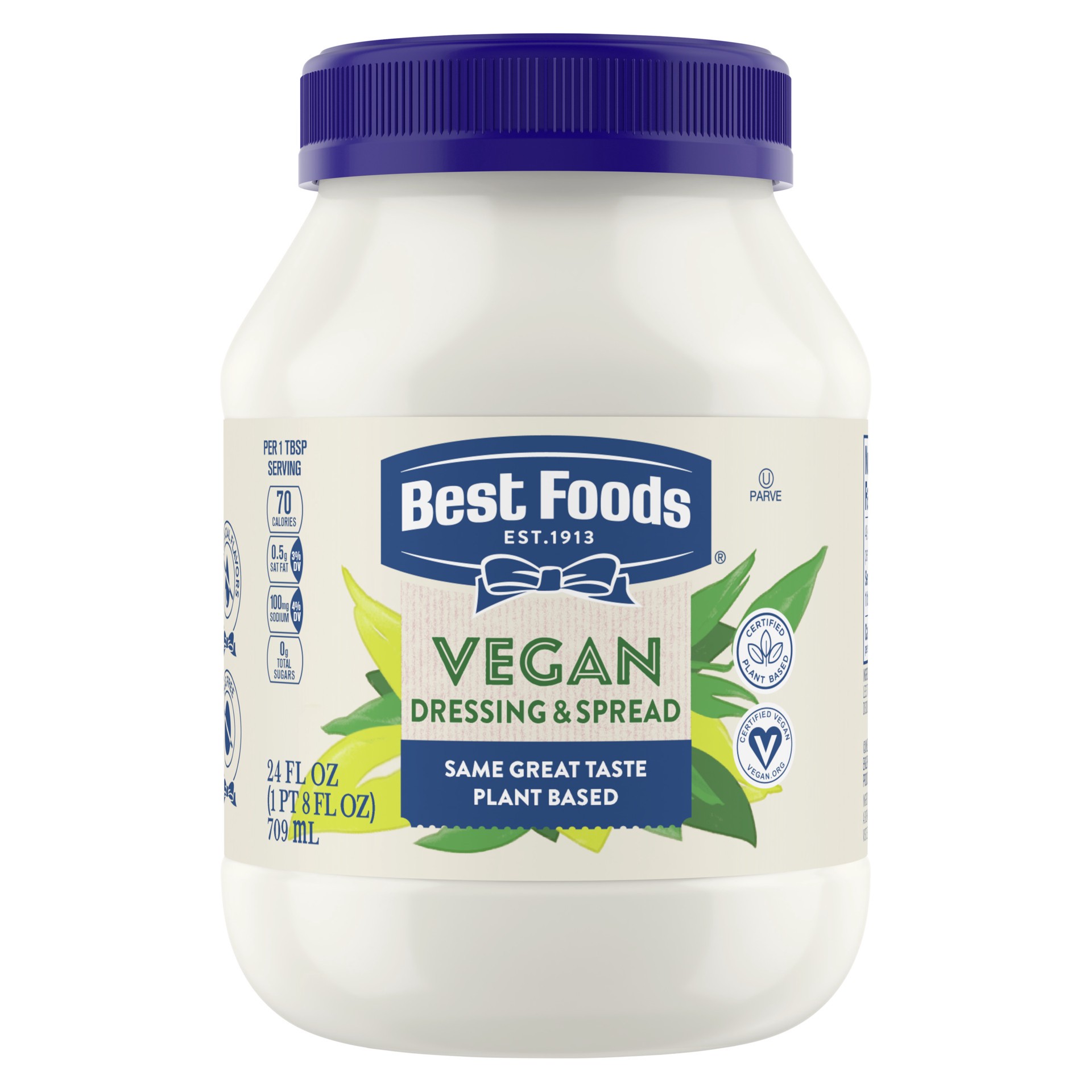 slide 1 of 8, Best Foods Mayonnaise Vegan 24 OZ, 24 fl oz