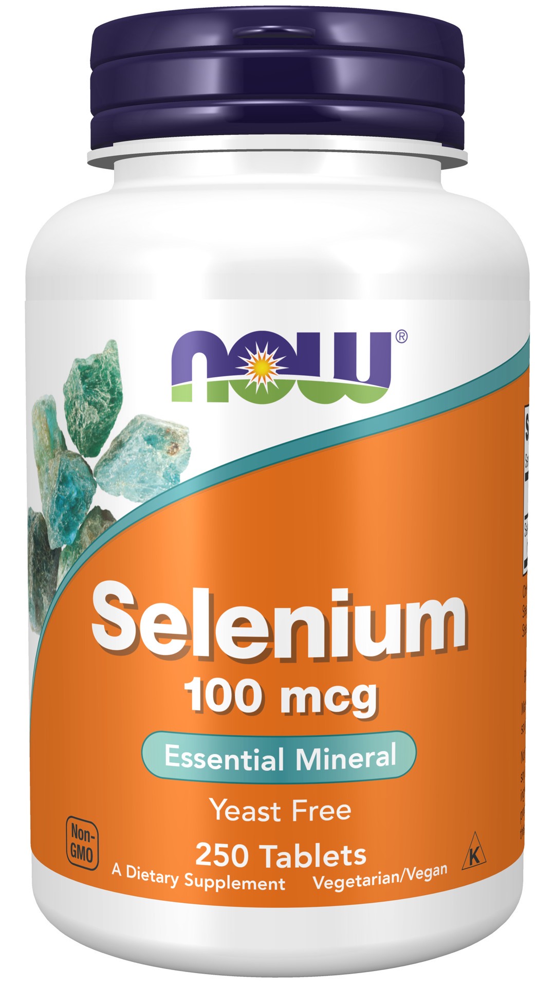 slide 1 of 4, NOW Selenium 100 mcg- 250 Tablets, 250 ct