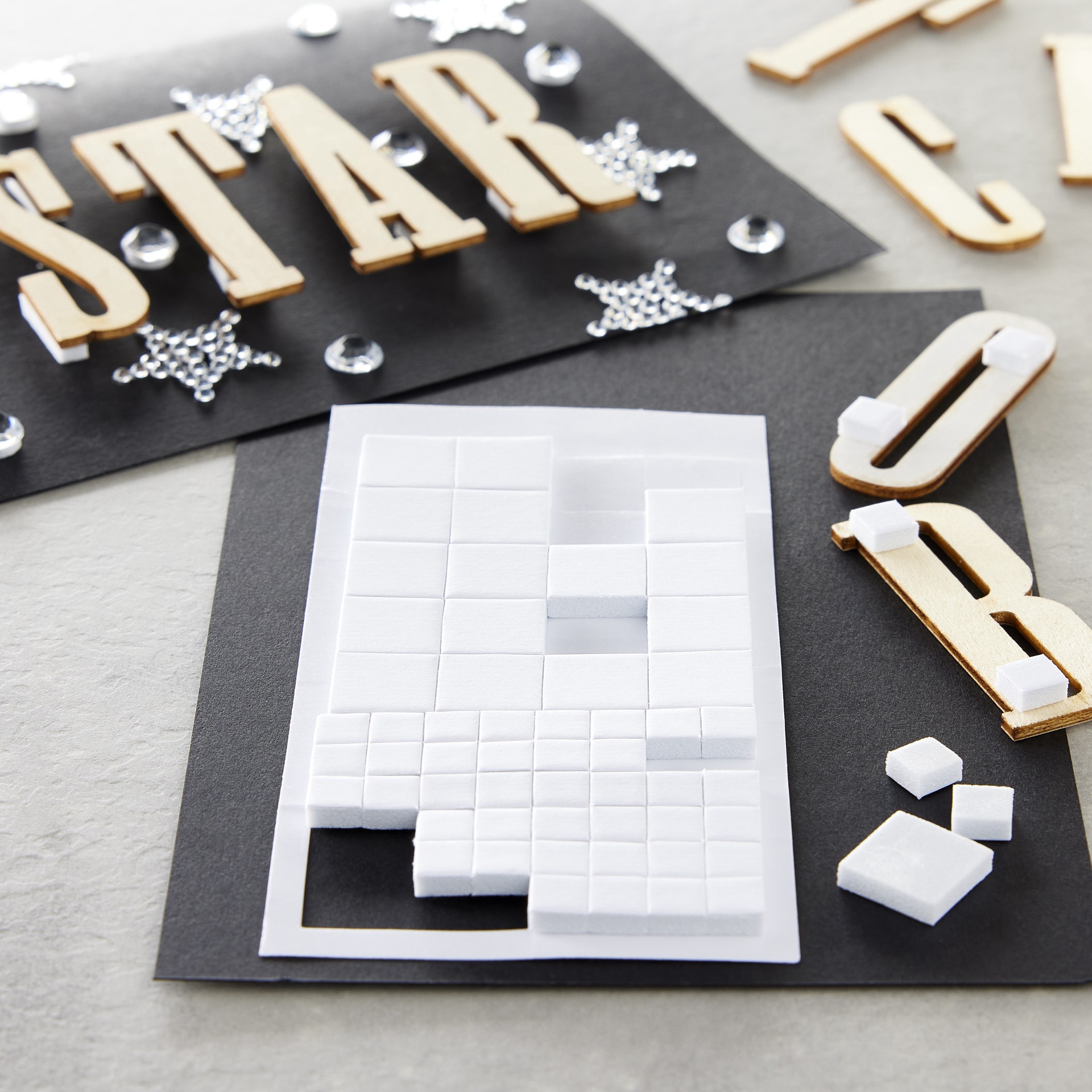 slide 4 of 4, 3mm Thick Adhesive Foam Tabs By Recollections, 3 mm