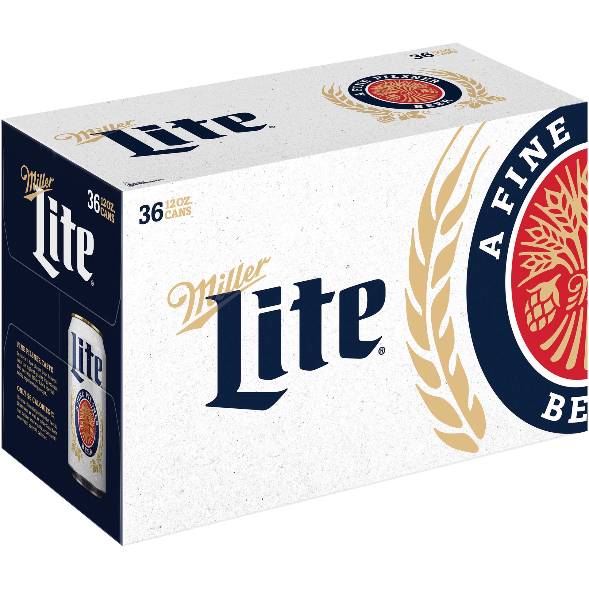 slide 3 of 5, Miller Lite Beer is the original light lager beer. With a smooth, light and refreshing taste, this American-style pilsner beer has 4.2% ABV. Brewed for more taste, this light beer has a light to medium body with a hop-forward flavor., 36 ct; 12 oz
