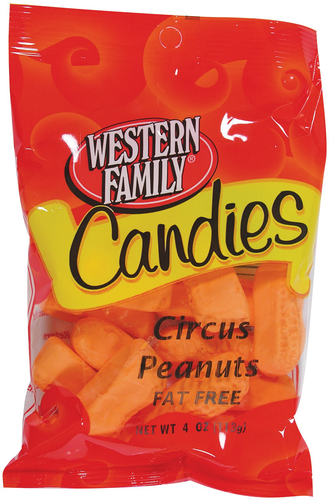 slide 1 of 1, Western Family Circus Peanuts Peg, 4 oz