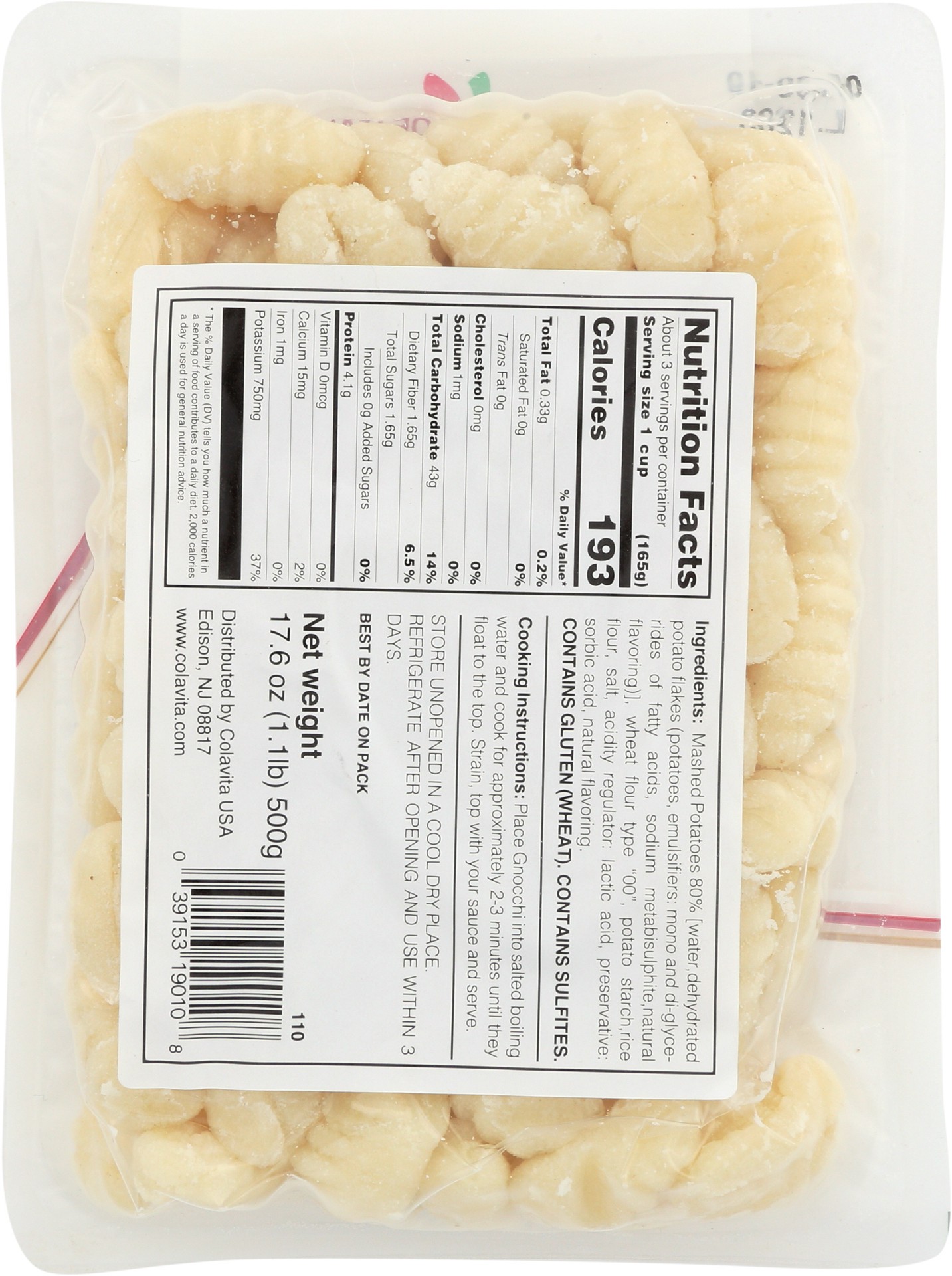 slide 3 of 5, Colavita Potato Gnocchi, 1.1 lb