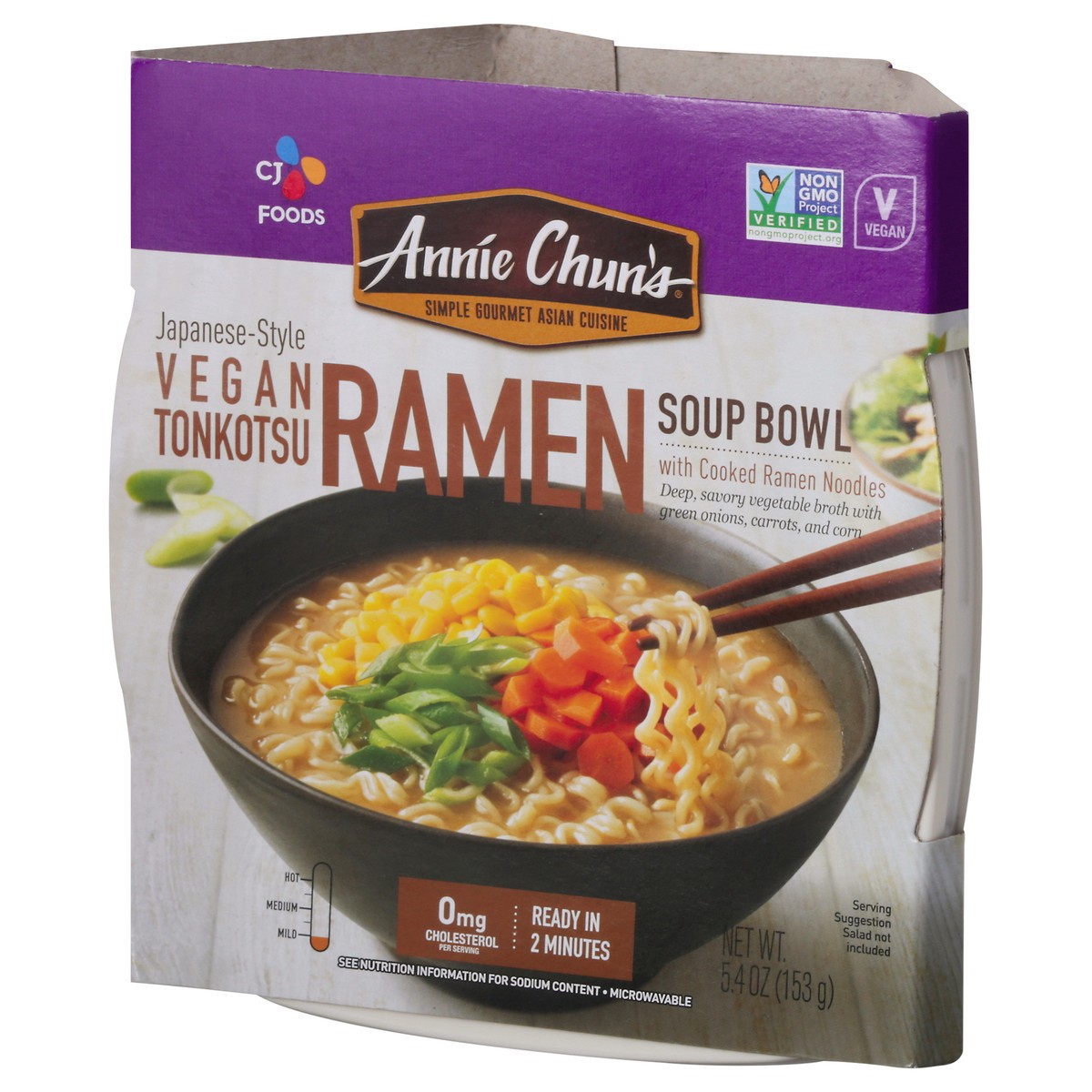 slide 6 of 9, Annie Chun's Mild Japanese-Style Vegan Tonkotsu Ramen Soup Bowl 5.4 oz, 5.41 oz