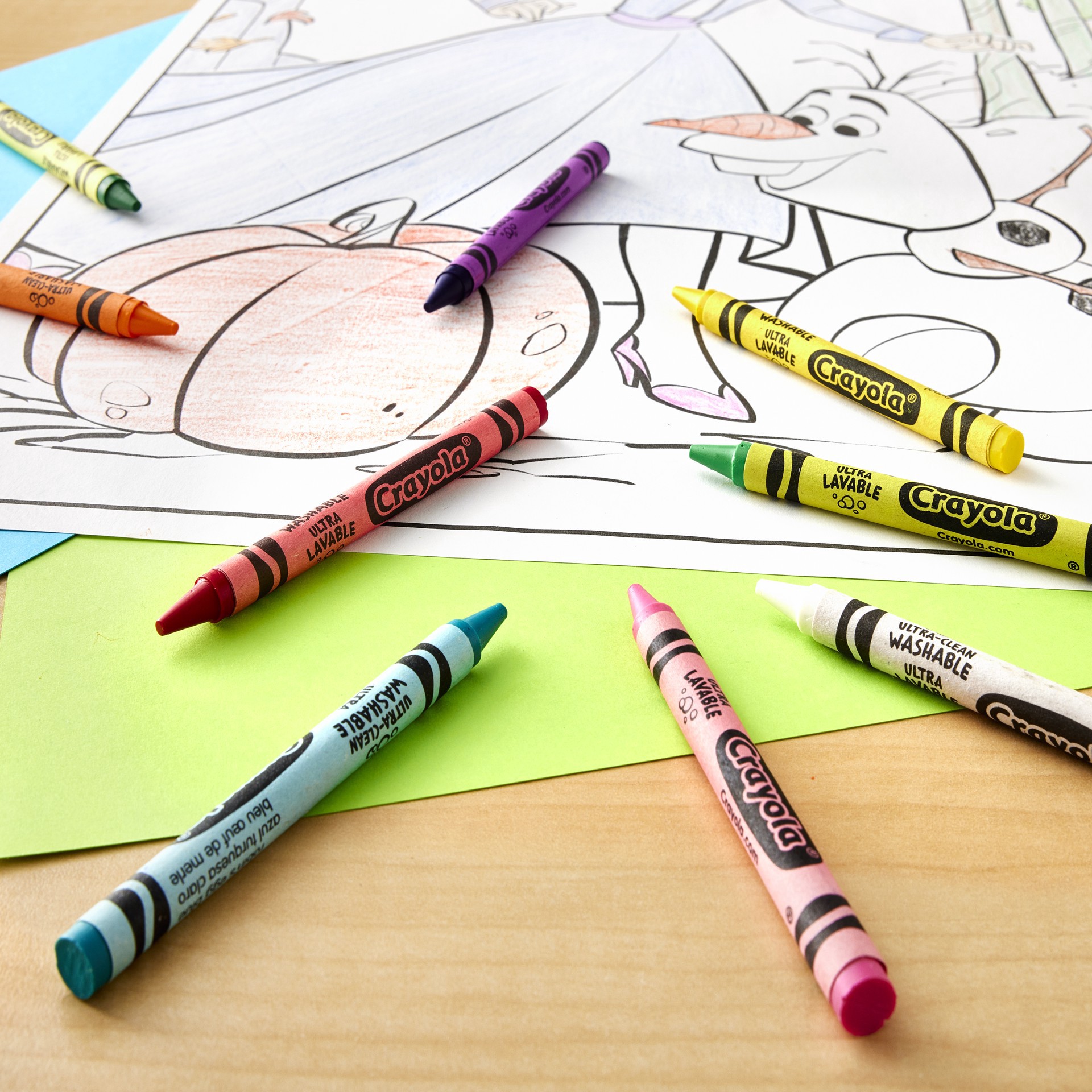 slide 2 of 5, Crayola Ulta-Clean Washable Crayons, 24ct., 24 ct