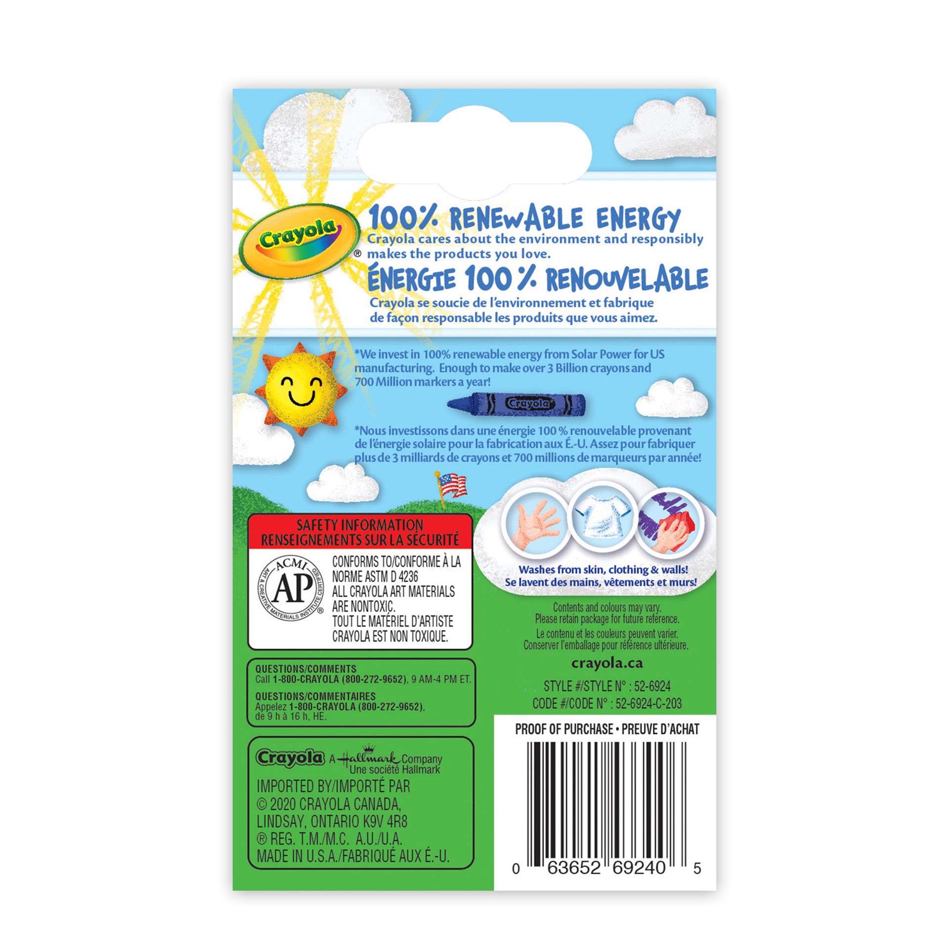 slide 4 of 5, Crayola Ulta-Clean Washable Crayons, 24ct., 24 ct