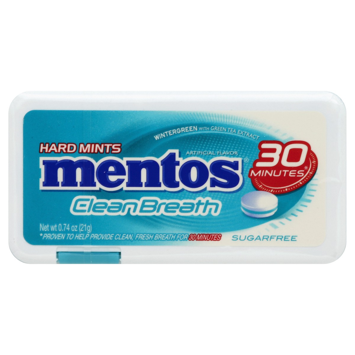 slide 3 of 8, Mentos Wintergreen Mints Clean Breath, 0.74 oz